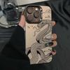 Line Black Snake for Apple 16PROMAX Mobile Phone Case iPhone15 Snake Year 14 Men and Women 13 Anti-drop 12/xr