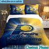 Custom Name 3PCS Pacers Basketball Team  Bedding Set,Including  Duvet Cover And 2pcs Pillowcases Perfect for Bedroom,Dormitory,Fan Christmas Gift