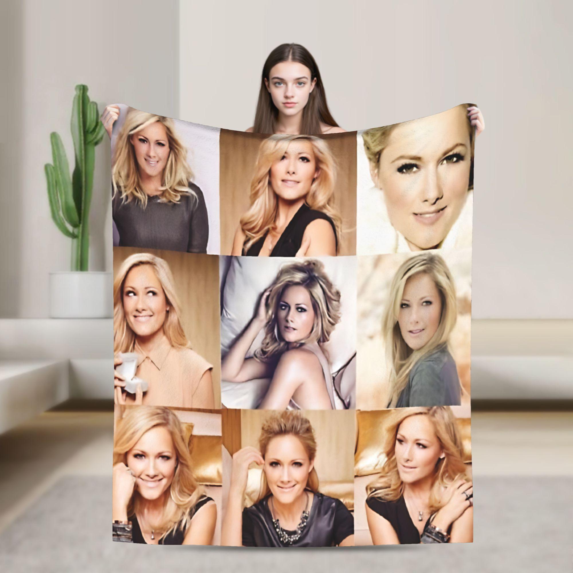Helene Fischer Singer Portrait Blankets Quality