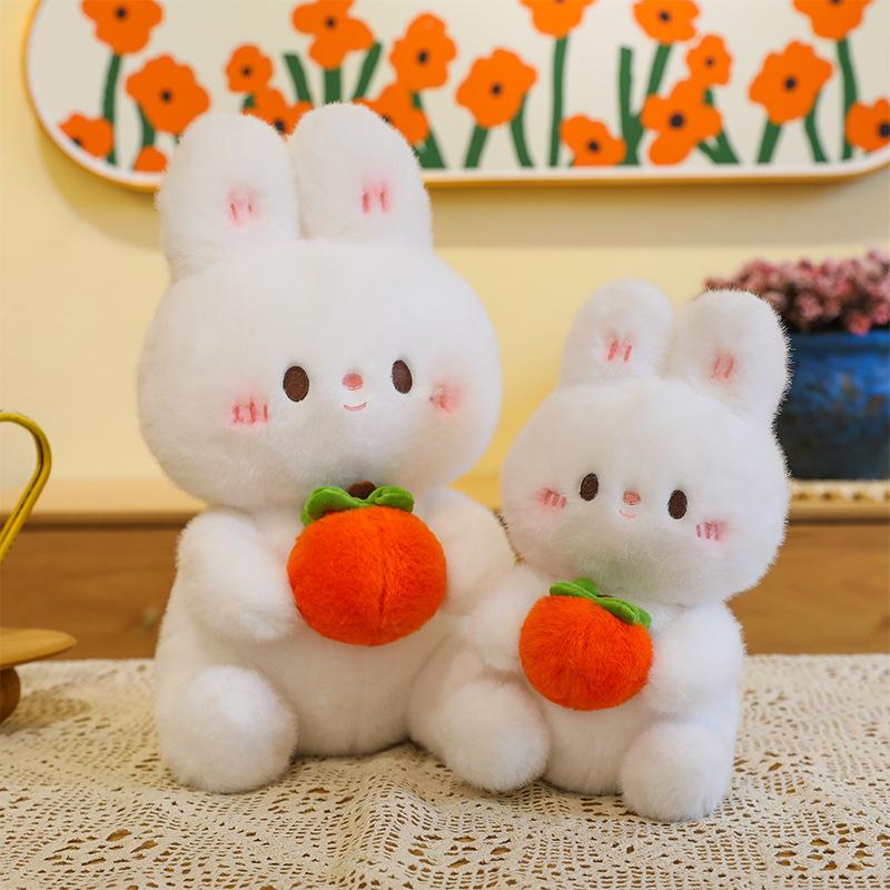 Card Good Things Rabbit Plush Toy Send Girlfriend Persimmon Rabbit Birthday Gift Doll Machine Doll Wedding Throwing