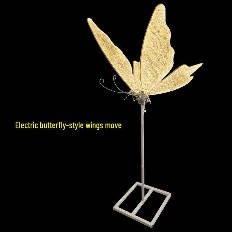 Luminous Butterfly Wrought Iron Wedding Aisle Chandelier Decor Props