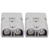 2Pcs Double Pole With Copper Contact Power Connectors Charging Plug For Anderson Plug Cable Terminal Battery Power