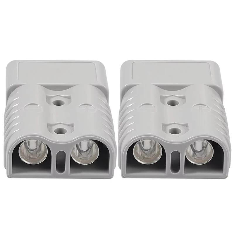 2Pcs Double Pole With Copper Contact Power Connectors Charging Plug For Anderson Plug Cable Terminal Battery Power