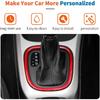 JeCar Center Console Gear Shift Panel Trim for Jeep Compass 2017-2020 Red Interior Accessories