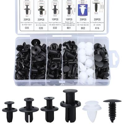 Glvaner Automotive Rivets Push Rivets Auto Fender Plastic Rivets Bumper Clips Push Down Car