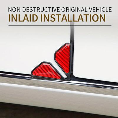 Autocollants anti-collision universels pour portière de voiture, protection anti-rayures pour coin de porte en fibre de carbone, protection de surface de peinture, autocollant épais