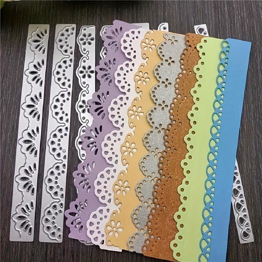 7pcs/lot Lace Layers Border Metal Cutting Dies Stencil for DIY Scrapbooking Photo Album Embossing Paper Cards Crafts Diecutss