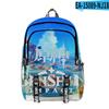 Trendy Popular Genshin Impact Student School Bags Unisex 3D Print Oxford Waterproof Notebook multifunction Travel Backpacks