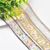 1.1Yard Sparkling Rhinestones Ribbon for Birthday Wedding Decorations Rhinestones Ribbons for Cake Candle Decoration