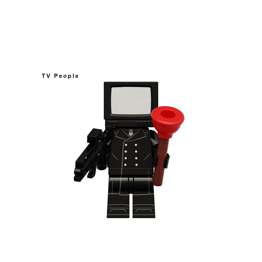 14 Stück Toiletten-Skibidi Bausteine TV-Monitor Kamera DIY Minifiguren Kinderspielzeug Passend für Lego