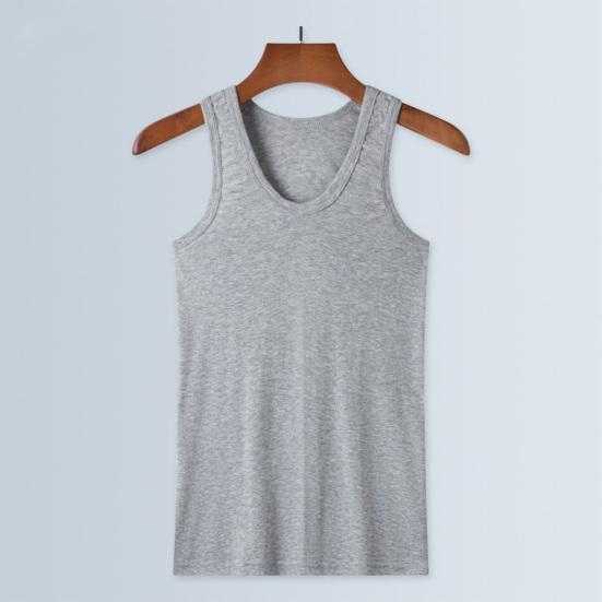 2 Stück Herren Sommer Fitness Weste Einfarbig Nahtlos U-Ausschnitt Ärmellos Dehnbar Weich Atmungsaktiv Schnelltrocknend Pullover Lässig Männer Gym Sport Tank Top