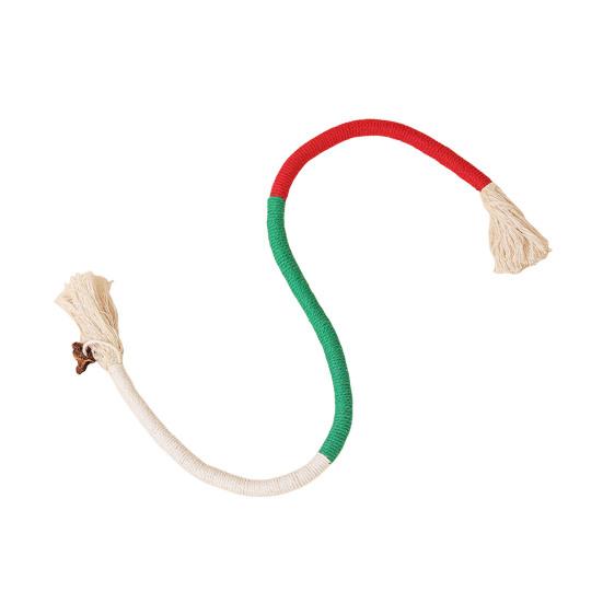 

Кошачья жевательная веревочная игрушка Хлопковая веревка Игрушка для прорезывания зубов котенка с кошачьей мятой Интерактивная красный