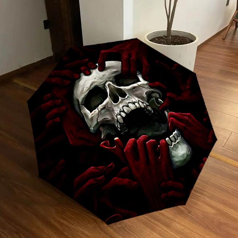 

1pc Skull hands Automatic Open/Close Umbrella, Formal Events - Ideal Gift for Family or Friends, Outdoor Accessory yy251211249