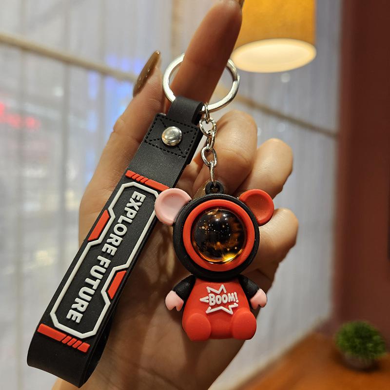 Reise zum Sternenhimmel Hase Astronaut Schlüsselanhänger Kreativer Auto-Schlüsselanhänger Anhänger Paar Geschenk Puppe Taschenanhänger