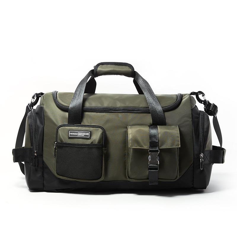 

Дорожная сумка-рюкзак мужская сумка-портфель большой емкости для фитнеса сумка для переноски дорожная сумка для походов на открытом воздухе темно-зеленого