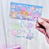 5+1 ks/sáček Mini Extruzní hračka Kočičí drápek Kawaii Průhledný Svítící Koťátko Drápek Pružný Měkký Rychlá Odrazová Párty Dárek