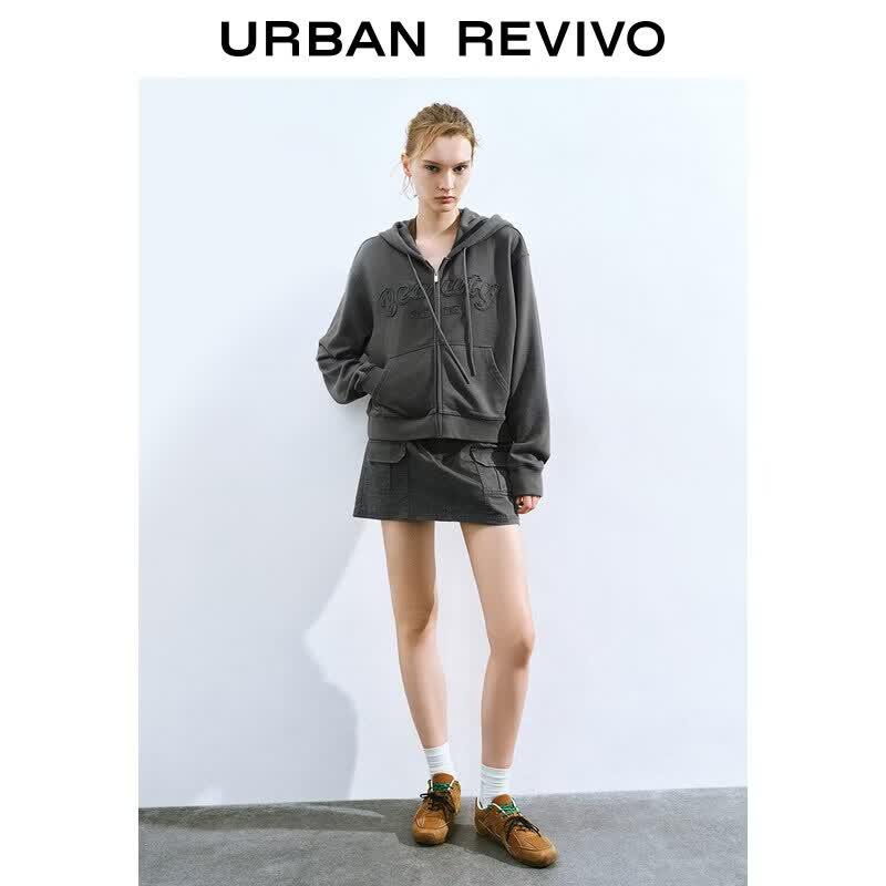 UR Women's Autumn Casual Patch Pocket Short Skirt