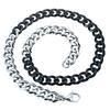 New 316L Stainless Steel Primary Colors and Black Dual Hip Hop Necklace Jewelry