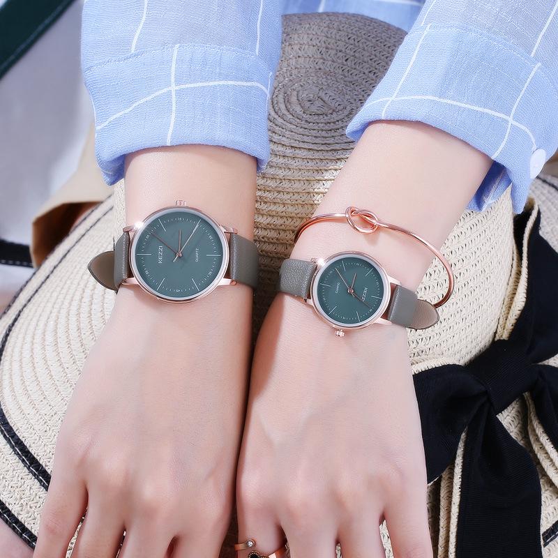 Kezzi 2023 Unisex Trendy College Style Engraved Casual Wristwatch