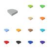 10pcs 25269 Tile Round 1x1 Quarter Brick Moc Accessories Works With featuring Block DIY Children's Toy Assembly Parts