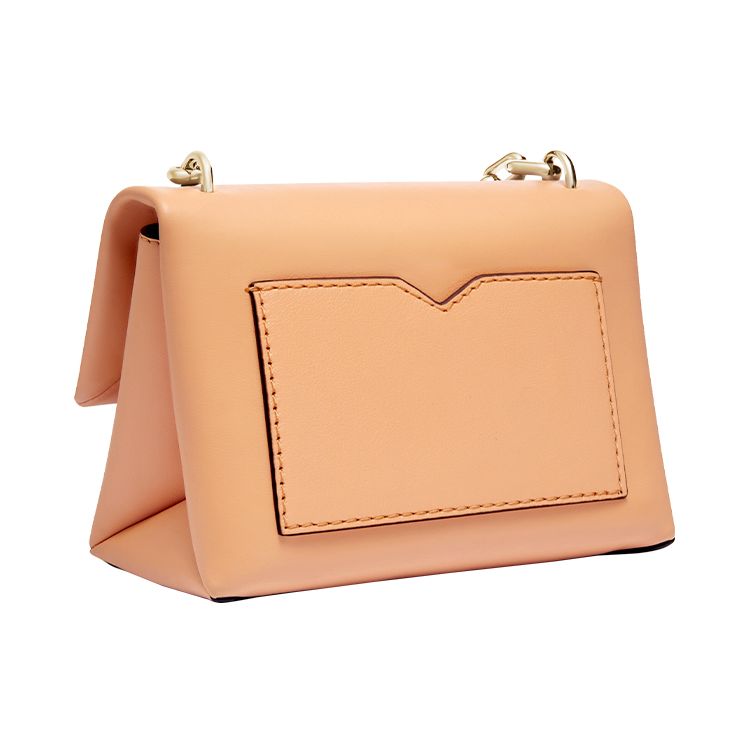 Michael Kors Cece Gold Buckle Flap Solid Color Chain Leather Shoulder Bag Mini Women Shoulder Bag Melon 32S9L0EC0L-819