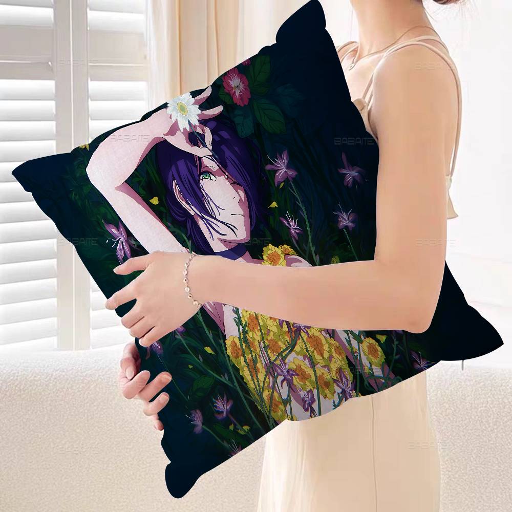 C-Chainsaw Man Movie R-Reze Arc Maple Design Cushion Cover Happy Autumn Harvest Decor Holiday Decorati Pillow Cover