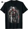Templar Knight Crusader Warrior Graphic TShirt Unisexs Breathable Crew Neck Tee Shirt