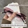 Ultra Light Frameless Diamond Cutting Reading Glasses Anti Blue Light Presbyopia Glasses for Women Men Fashion Sun Shading