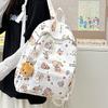 Cute Capybara Printed Backpack Ins Versatile Fashion Cartoon Middle School School Bag Women's Large Capacity Backpack