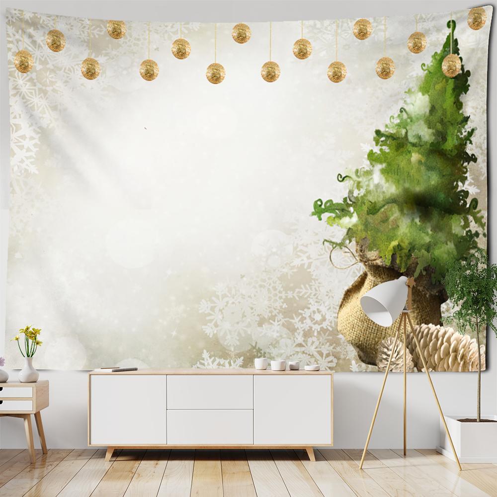 Forest Snow Tapestry Wall Hanging Christmas Gift New Year Witchcraft Landscape Room Home Decor