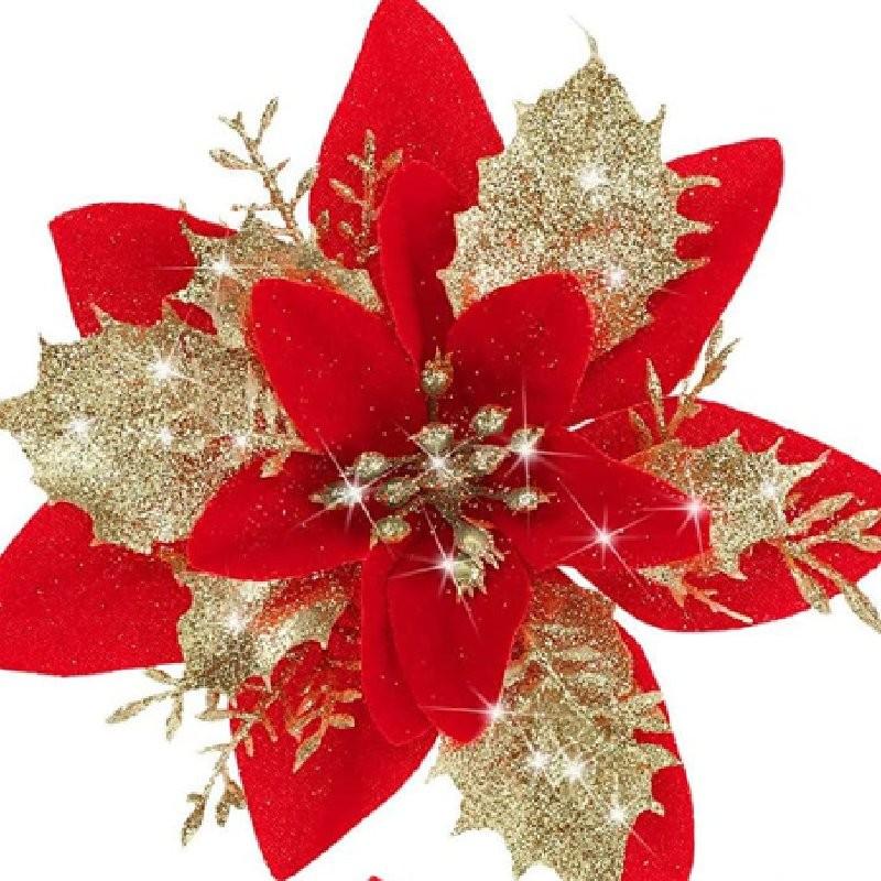 Christmas Flower Tree Garland Xmas Wreath Fireplace Door Decor Room Ornament