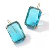 Transparent Resin Pendant Hanging Earring Women Bohemia Geometric Acrylic Dangle Fashion Earrings
