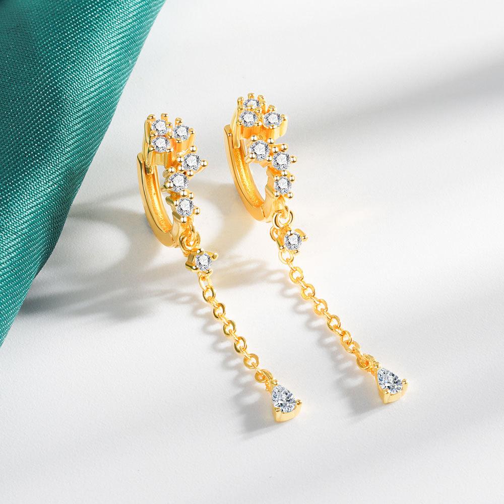 

Серьги-капли Lindon из медного сплава с цирконом, серьги-капли для женщин, подарки на свадьбу золотой