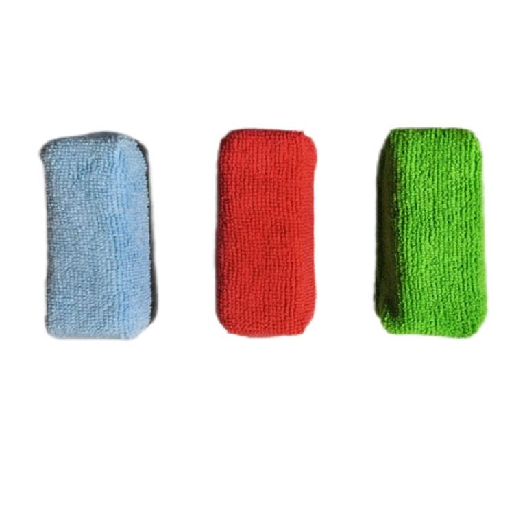 3pcs Soft Microfiber Applicators Double  Side Automotive Cleaning Pad Designed for Car Detailing Washable & Long Lasting