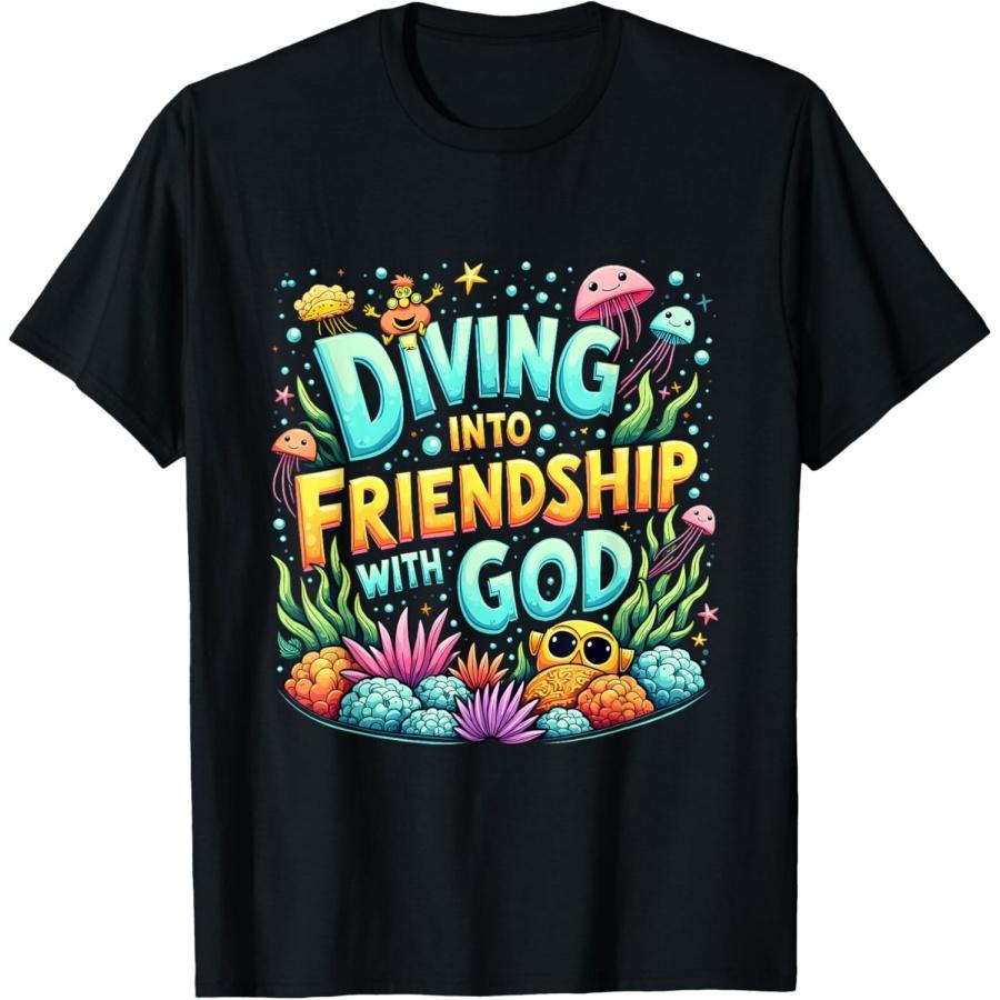 Diving Into Friendship With God VBS 2025 Christian Scuba T-Shirt(1) S