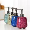 300ml soap dispenser hand washing liquid bottle Ceramic kiln change shampoo shower gel Stainless steel pump head lotion bottle