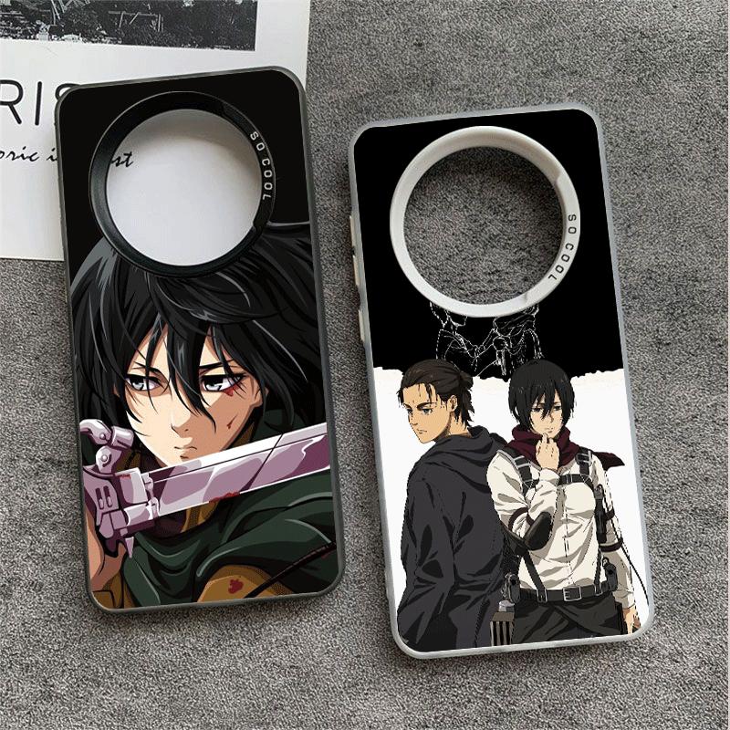 A-Attack On T-Titan Mikasa Soft Phone Case for Samsung Galaxy S24 S25 FE S26 Edge S23 Ultra S22 Plus S21 + Shockproof Cover Back