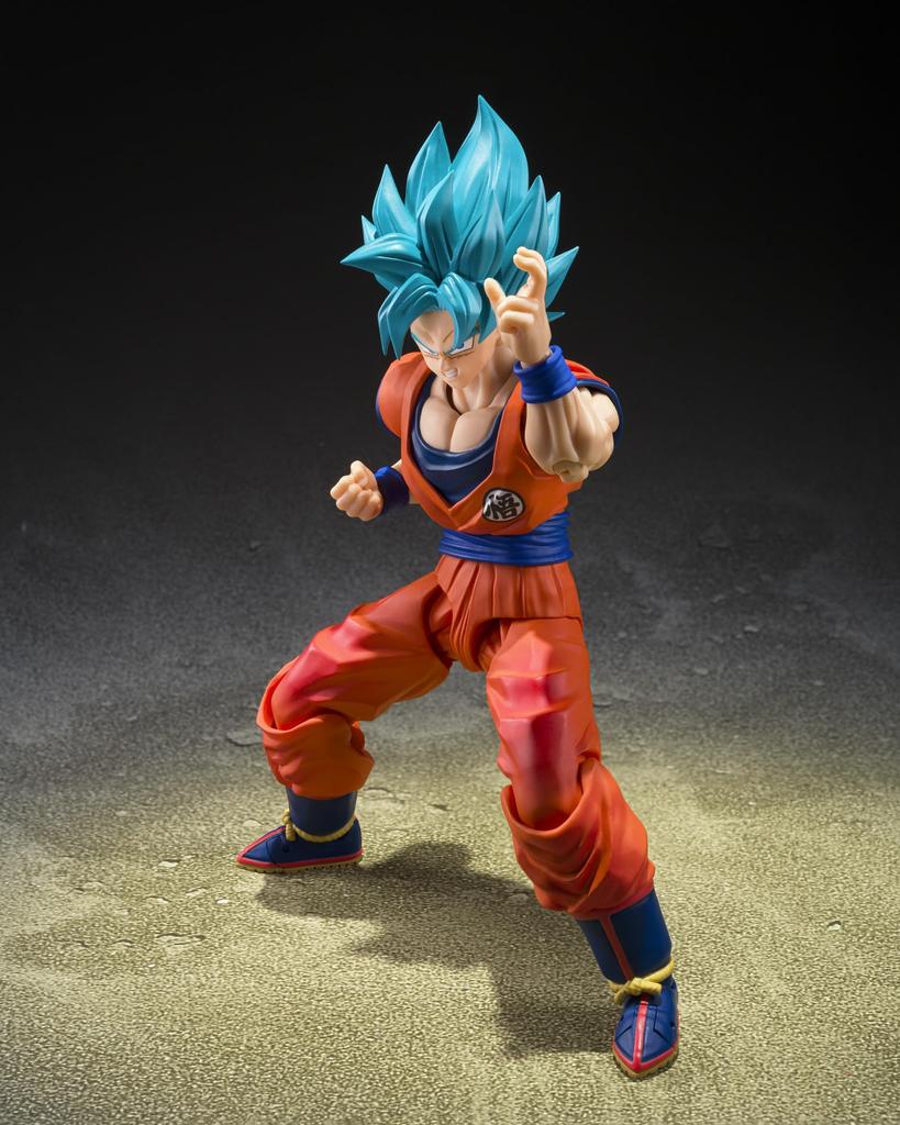 Tamashii Nations S.H. Figuarts Dragon Ball Super Super Saiyan God Super Saiyan Goku Limit-Breaking Blue Power PVC ABS Figure 145mm