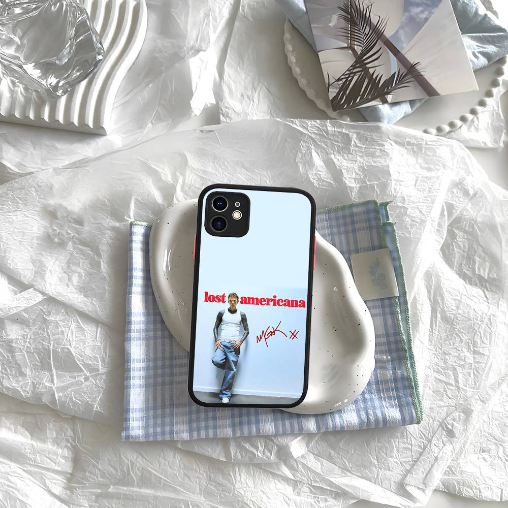 

M-MGK LOST AMERICANA For IPhone 11 12 13 14 15 16 Pro Max Plus Matte Translucent Phone Cover iphone 16 pro