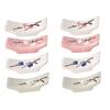 Chopstick Rest 8-piece Set Cute Stylish Pillow Stand Cutlery Holder Plum Blossom Japanese Style Pattern Ceramic Tableware