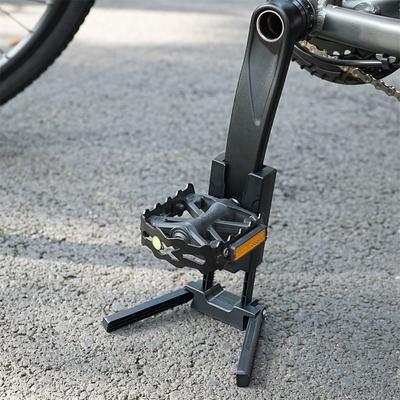 Faltbarer Einbein-Fahrradständer Hohe Festigkeit Metall Tragbar Parkstützhalterung für Rennrad Mountainbike