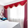 1M Detachable Curtain Ice Silk Swag for Wedding Party Stage Background Veil Home Curtain Decoration Cloth Wave Curtain Tassel