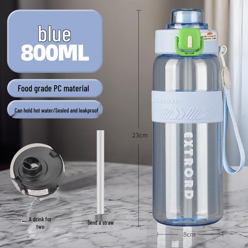 Large Capacity High-Temperature Resistant Portable Plastic Sports Water Bottle for Students and Fitness, Ideal for Outdoors