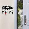 Metal Racing Key Hook Wall Mount for Garage Home Entryway Storage