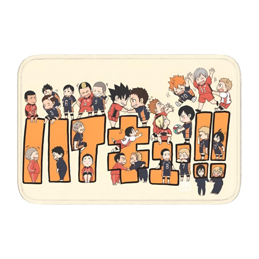 Haikyu Yu Nishinoya Doormat Anti-Slip Bath Kitchen Welcome Mat Toilet Door Floor Entrance Carpet Rug Footpad