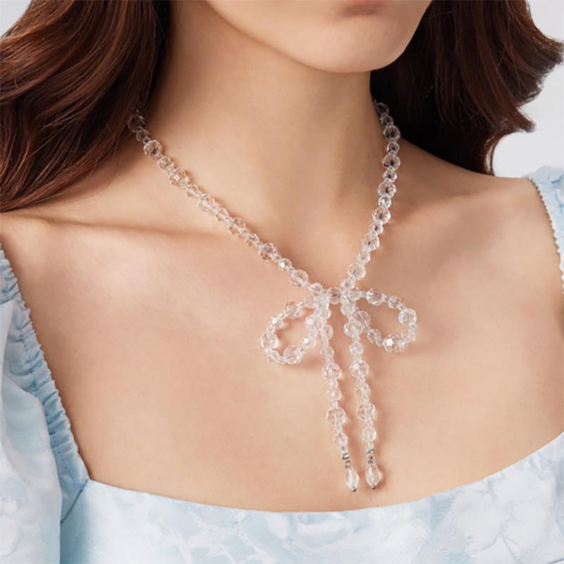 

Ретро серьги-пусеты из стерлингового серебра с красным кристаллом в виде банта и кисточкой для женщин