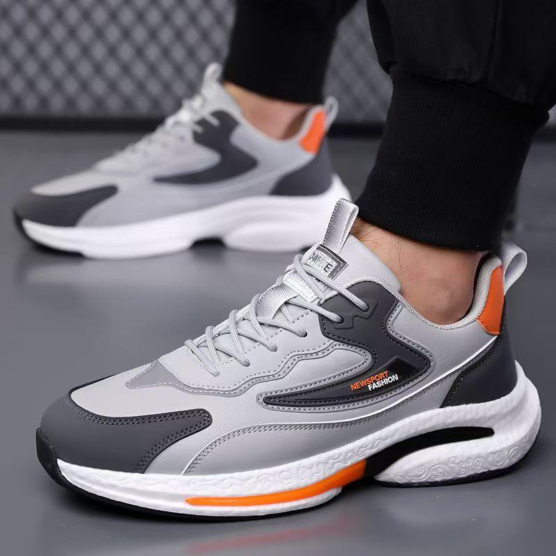 Spring 22 New Mesh Casual Sports Shoes Comfortable and Breathable Leather Shoes