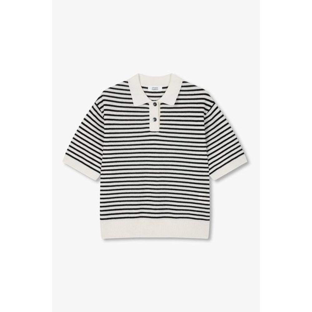 

Studio Tomboy Stripe Collar Pullover 9176352971ct ivory (06)/ONESIZE