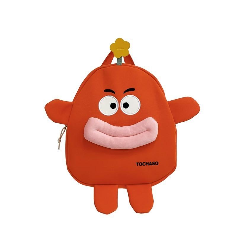 Adorable Japanese Style Cartoon Backpack Breathable Cotton Large Capacity School Bag For Kids