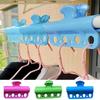 1Pc Plastic Windproof Clamp Clothesline Pole Quilt Drying Clip Outdoor Clothes Hanger Fixed Clamp